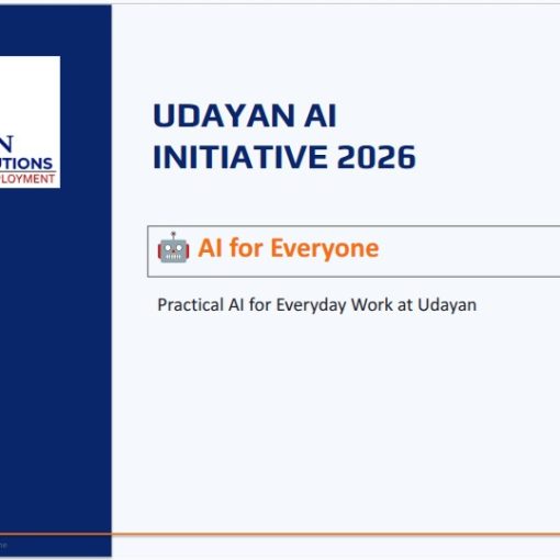 Udayan Staff Attending AI Training